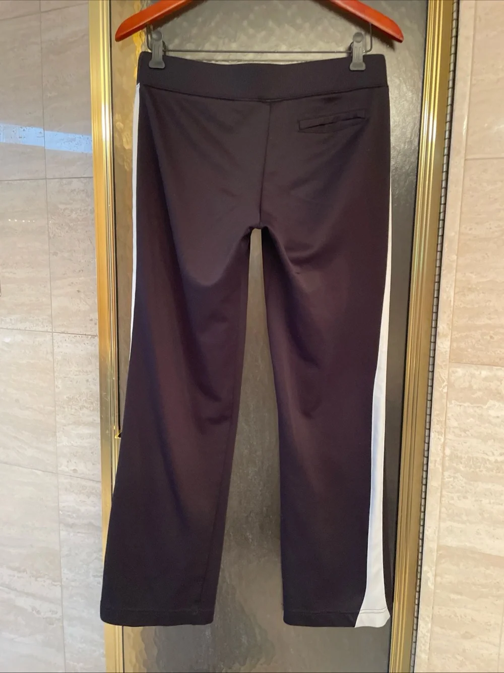 Nike Women's Pull On Elastic Waist Training Athletic Pants Black/White Size S